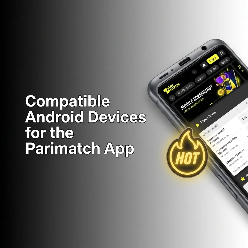 List of compatible Android devices for Parimatch app in India including Samsung, Redmi, Realme, Vivo, Oppo, OnePlus, and Poco models