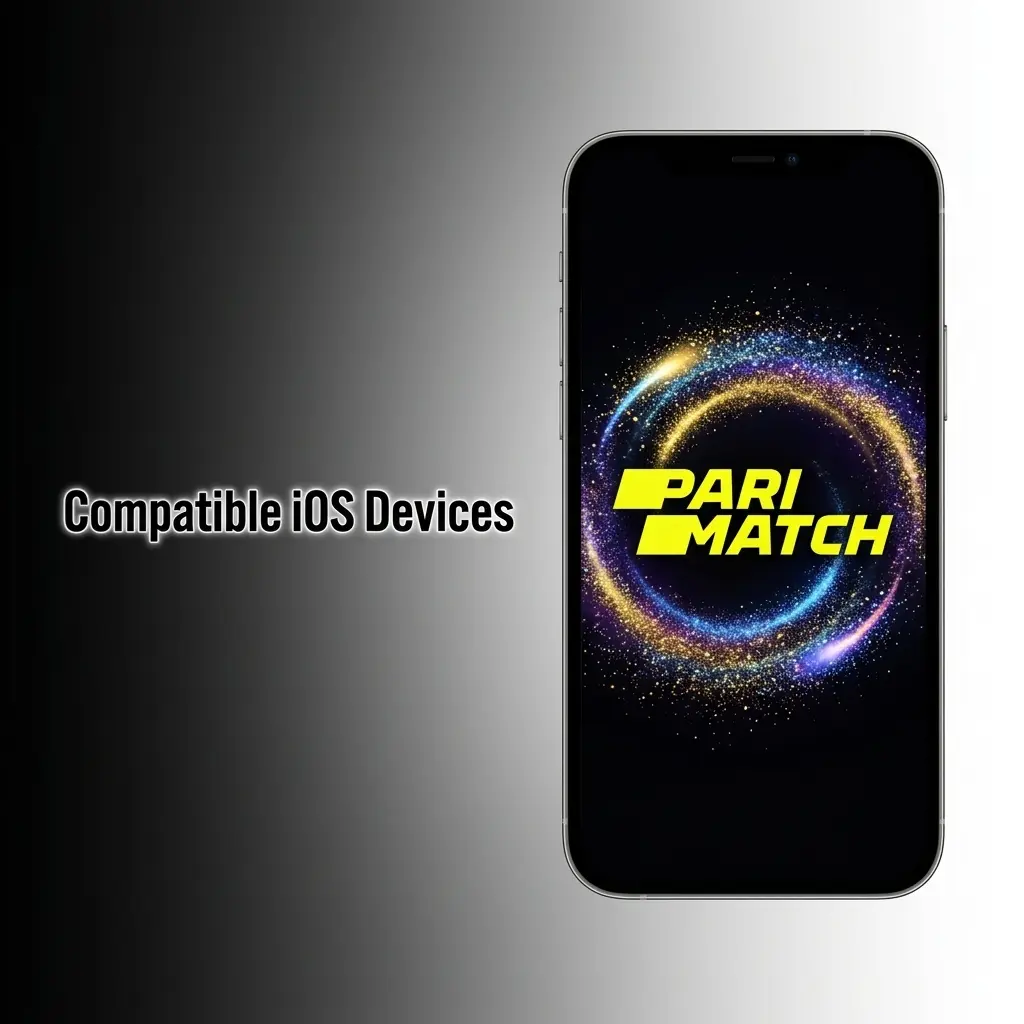 List of compatible iOS devices including iPhone X through iPhone 15 series and iPad models running iOS 12.0 or above